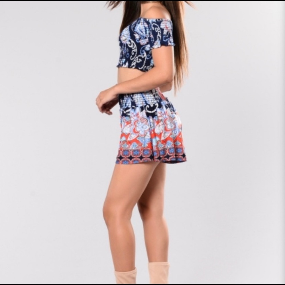 Fashion Nova High Waist Crazy for Paisley Shorts Small